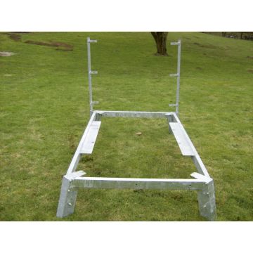 Stahlrahmen mit Geländerstütze Typ D